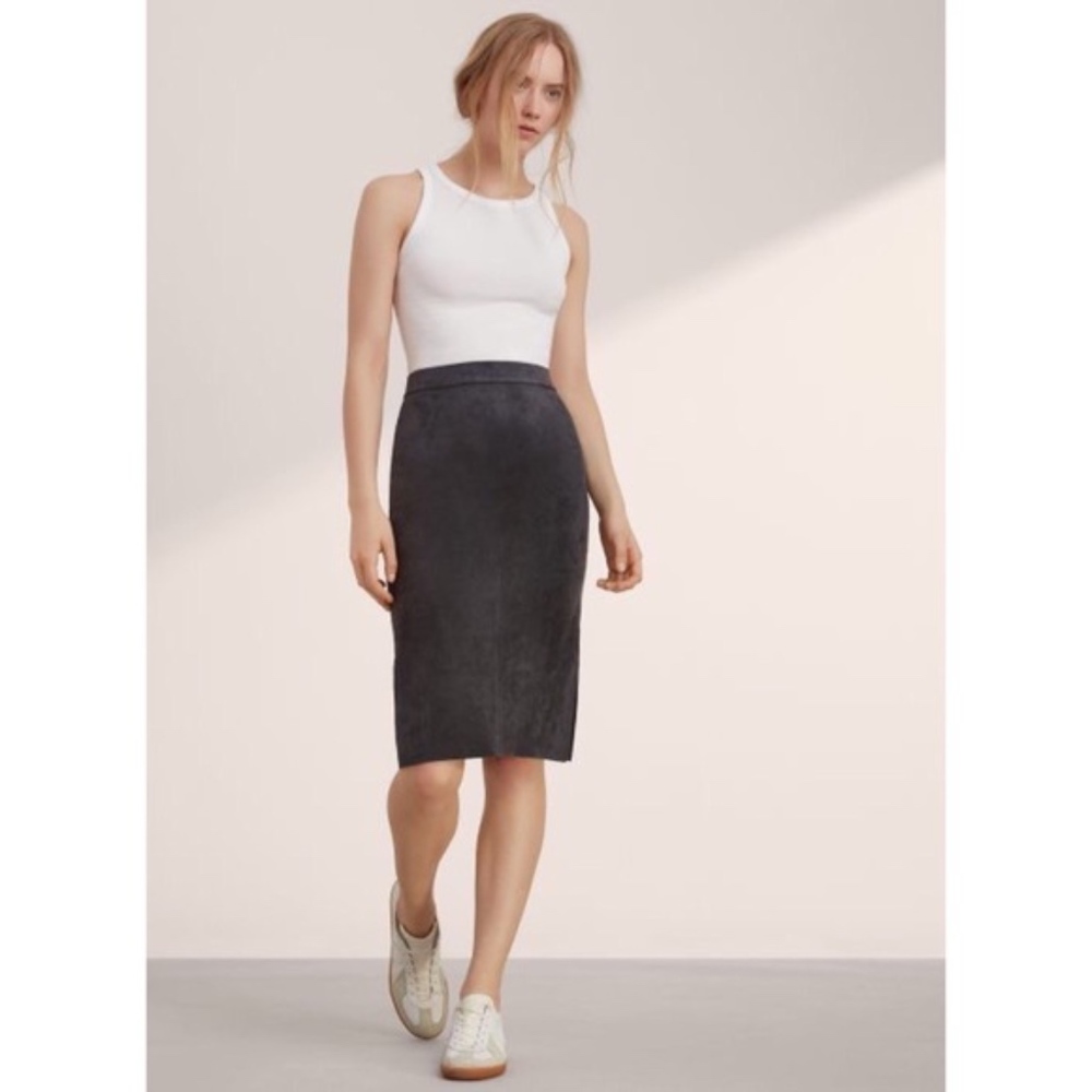 Wilfred Vegan suede skirt